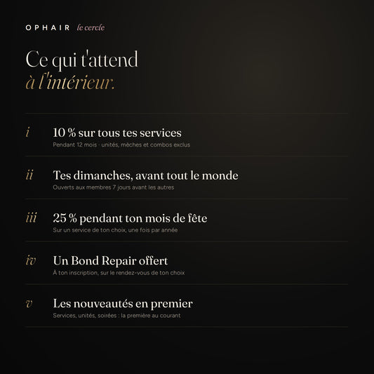 Le Cercle Ophair β Membre 12 mois