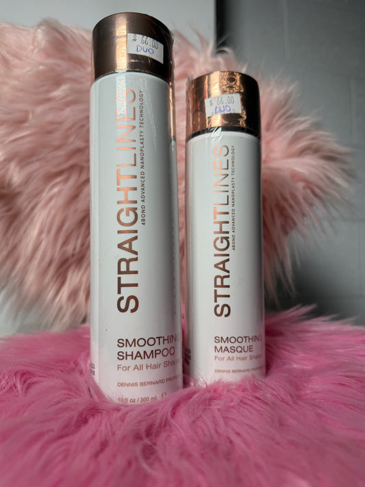 Set Straightlines : Smoothing Shampoo+ Smoothing Masque