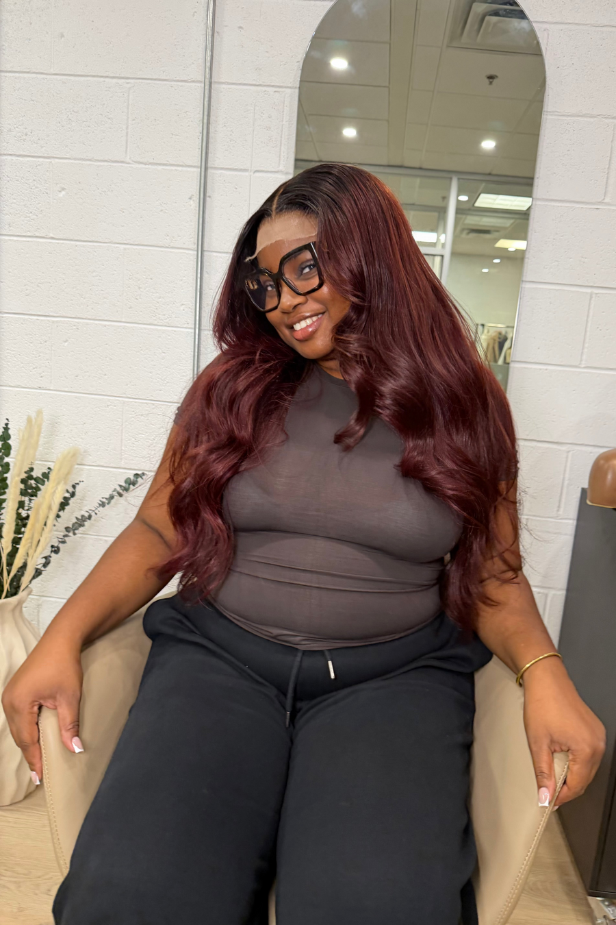 Sarai Burgundy Red