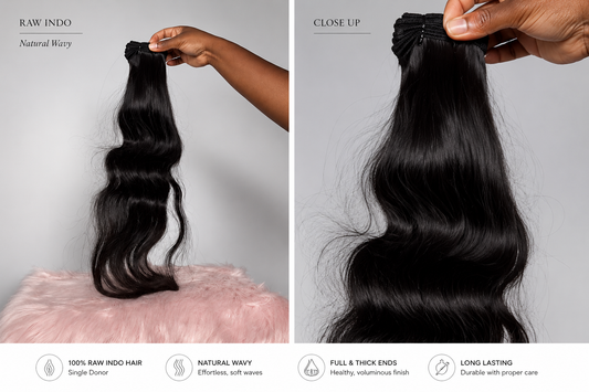 Natural Wavy -  Raw indo bundle and bundle deal