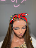 Head band with prints