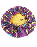 The adjustable 3 - Adjustable satin bonnet with prints